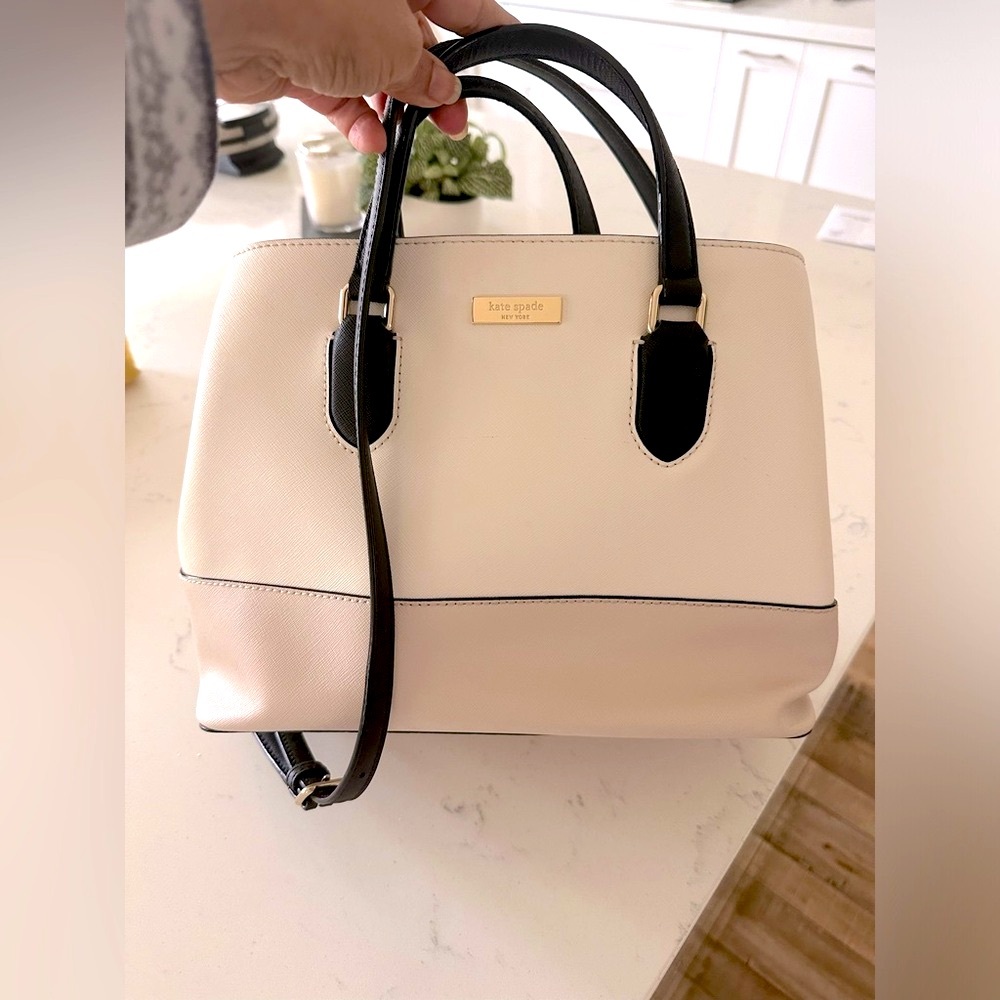 Kate spade colorblock medium leather satchel
